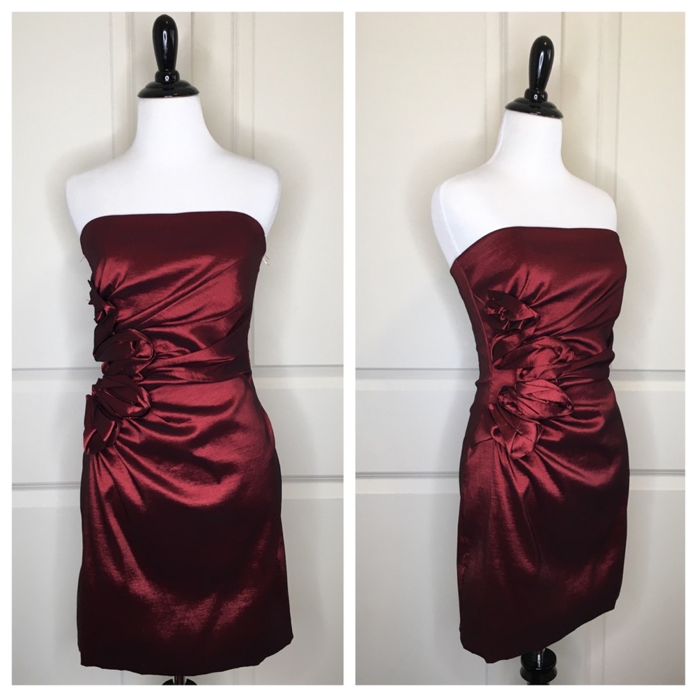 Jessica McClintock Strapless Cocktail Dress